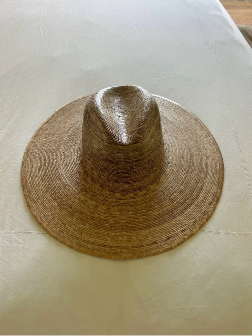 Lack of Color Palma Wide Fedora Hat BNWT Natural Palm Straw Wide Brim Sun Hat - Picture 3 of 7